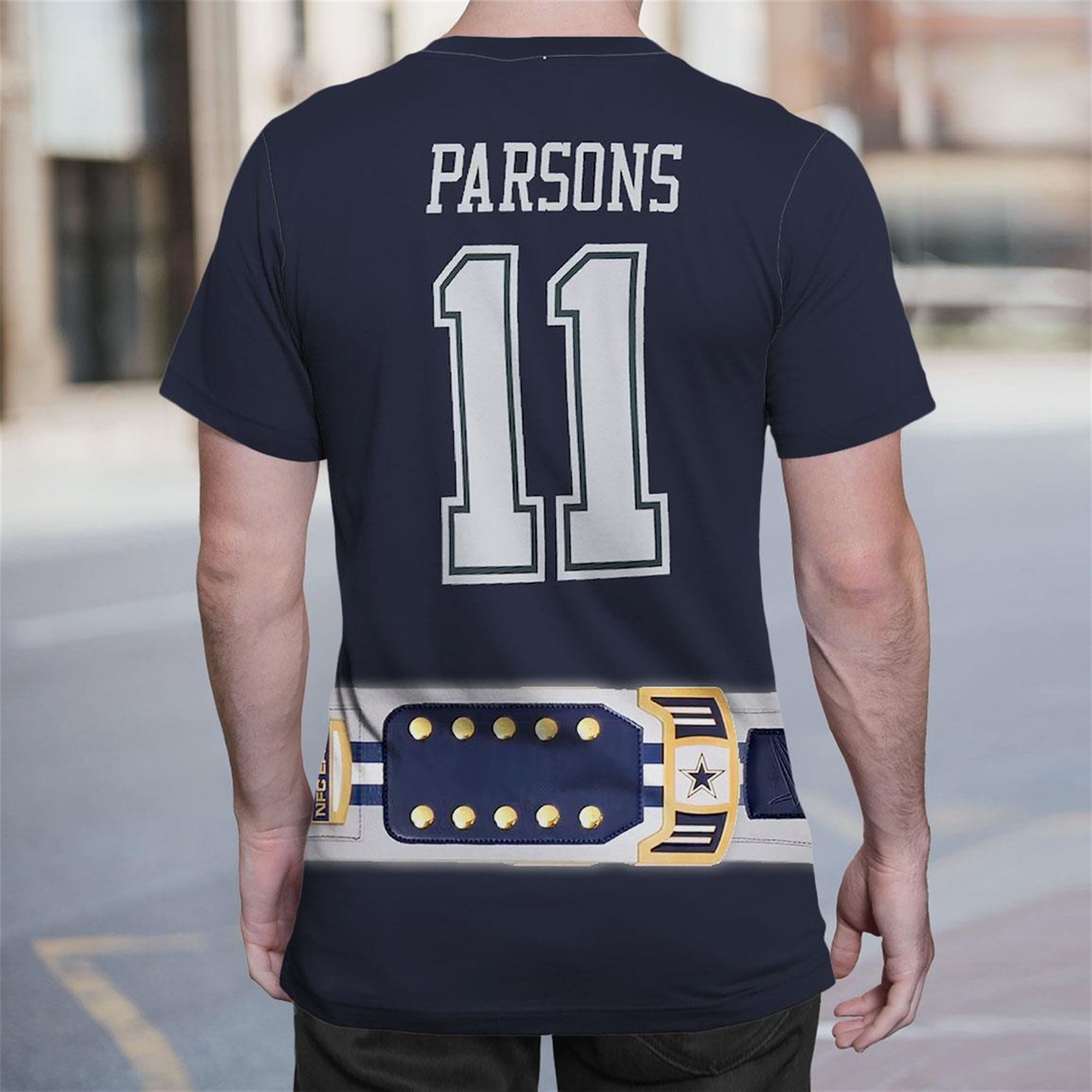 Custom Dallas Cowboys Wwe Legacy Title Belt Shirt