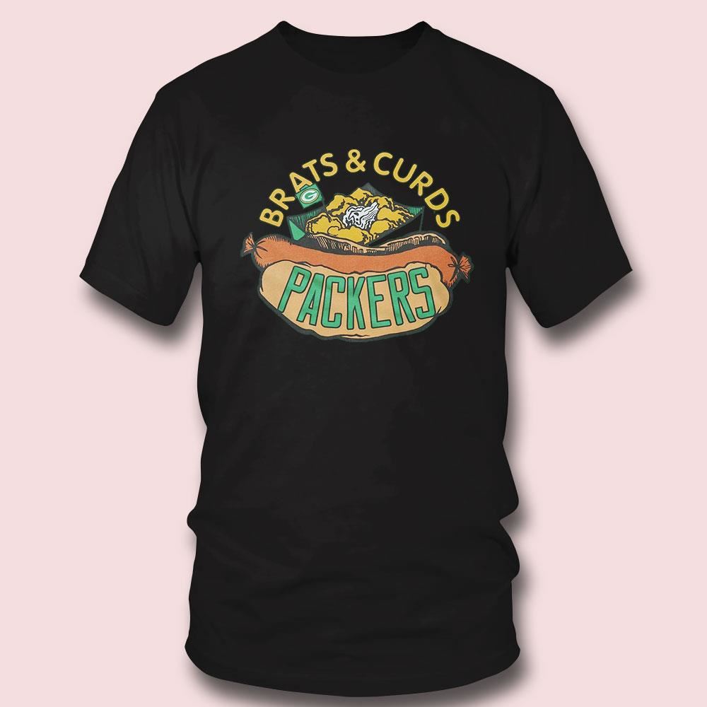 Brats Curds Packers Shirt Nfl X Flavortown Green Bay Packers