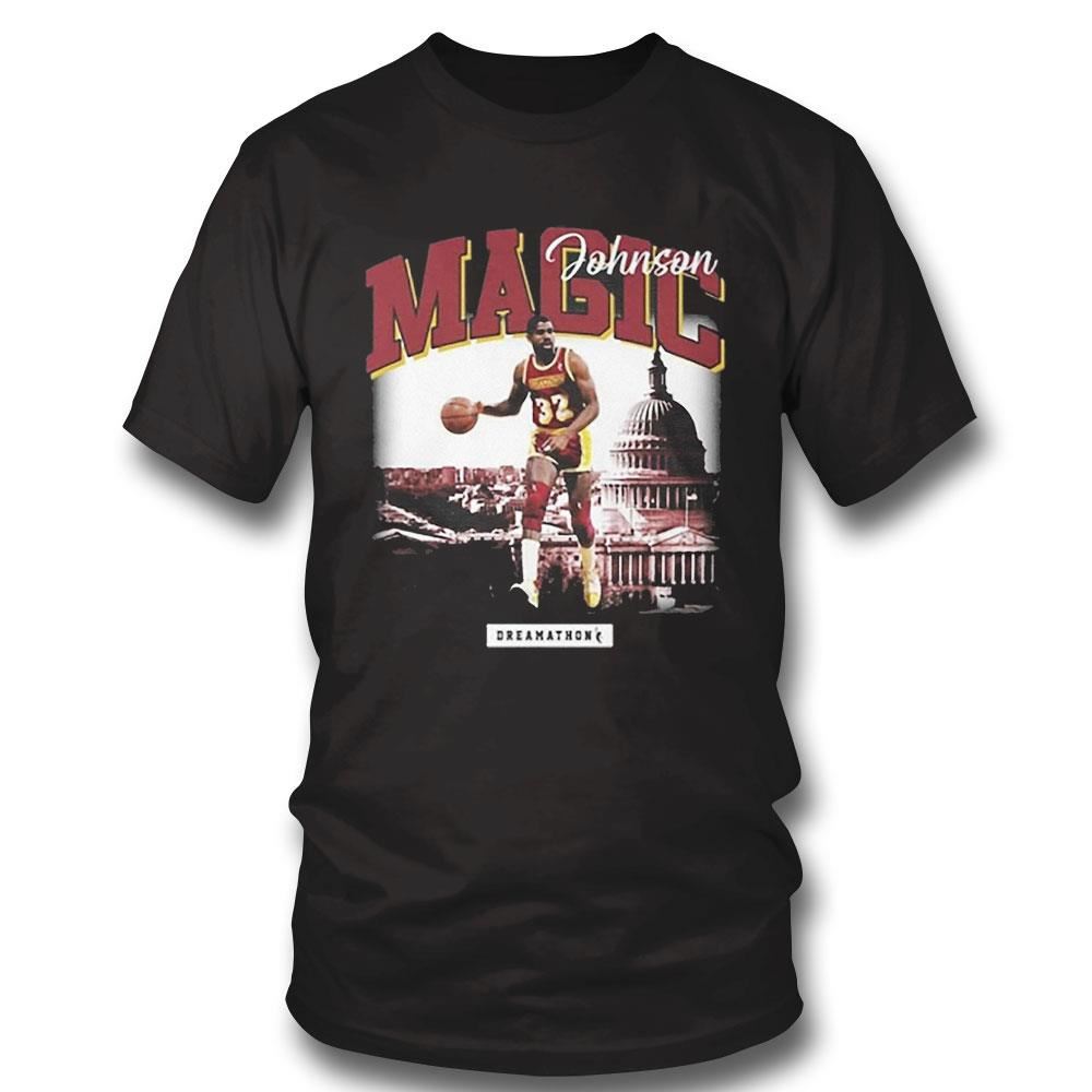 Jahan Dotson Wearing Magic Johnson Washington Commanders Shirt