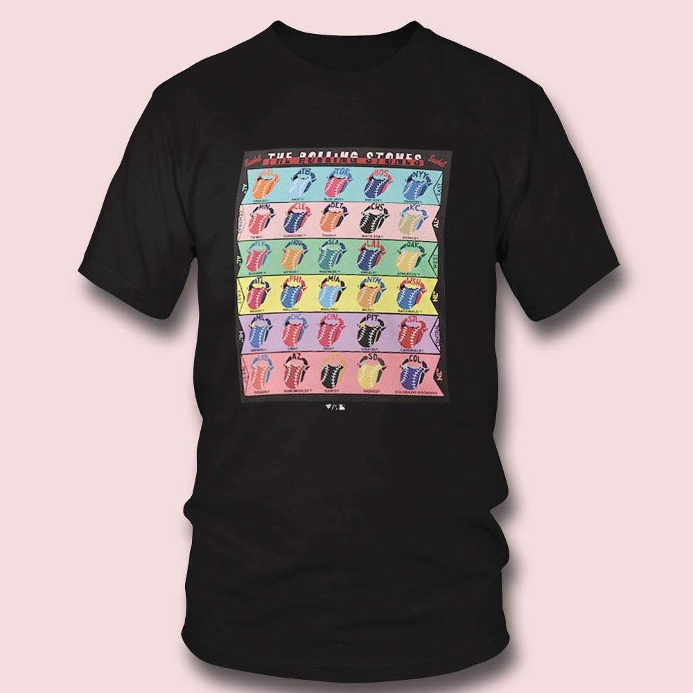 Rolling Stones X Mlb Fanatics Branded Shirt Rolling Stones X Mlb Fanatics Branded Shirt
