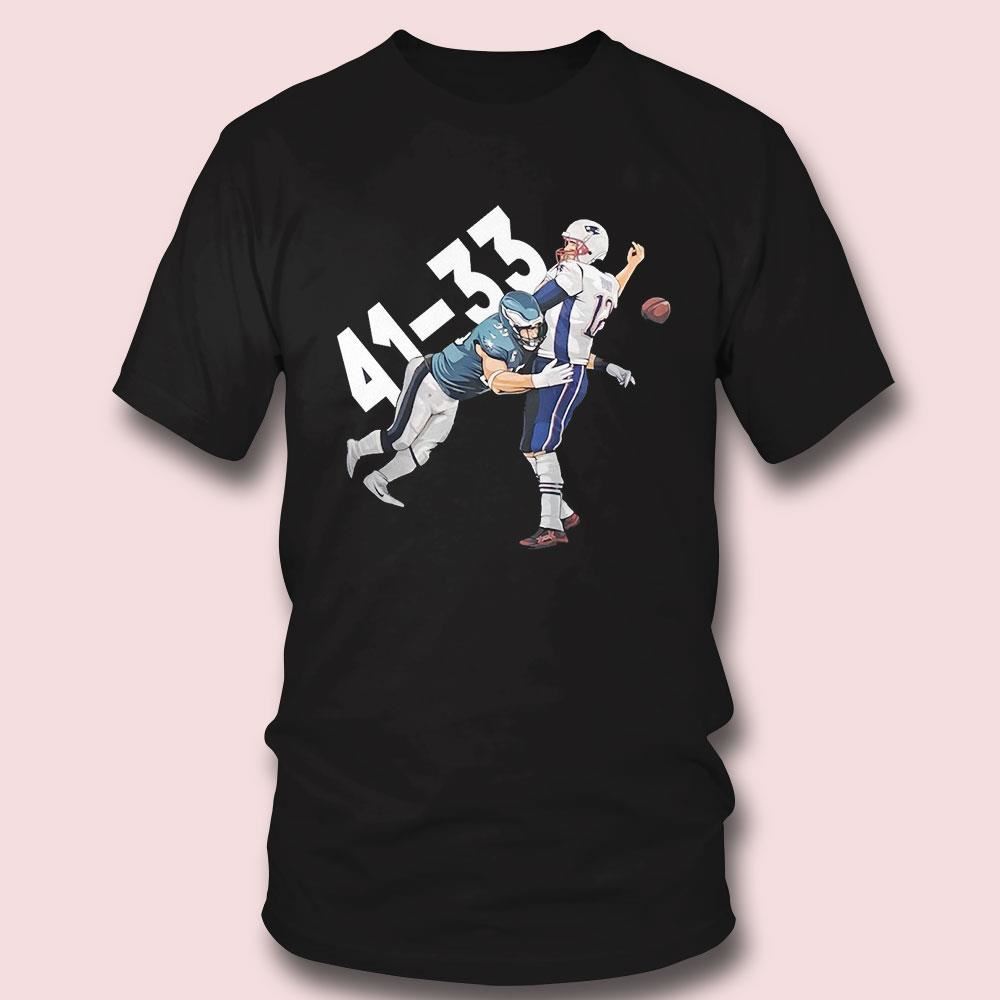 Tom Brady Philadelphia Eagles 41 New England Patriots 33 Shirt Longsleeve Tom Brady Philadelphia Eagles 41 New England Patriots 33 Shirt Longsleeve