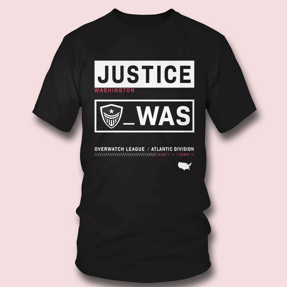 Washington Justice Overwatch League Atlantic Division Shirt Washington Justice Overwatch League Atlantic Division Shirt