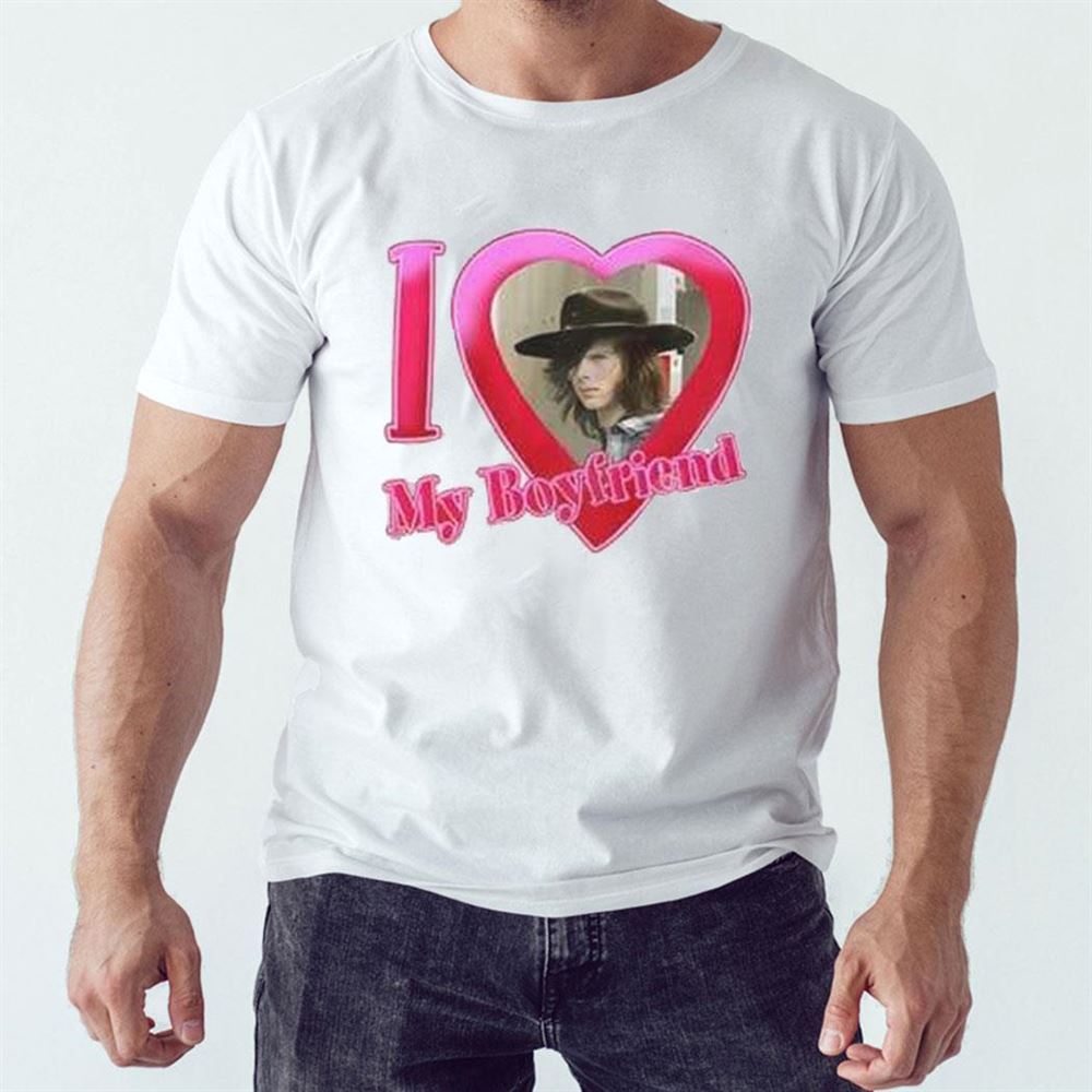I Love My Boyfriend Carl Grimes Shirt Ladies Tee