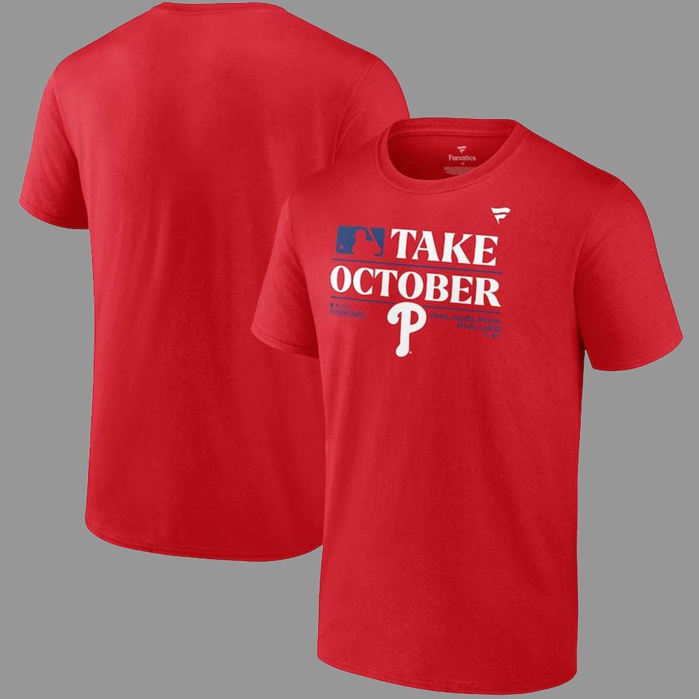 Philadelphia Phillies Clinch Playoff Worldseries Champions Red October Shirt