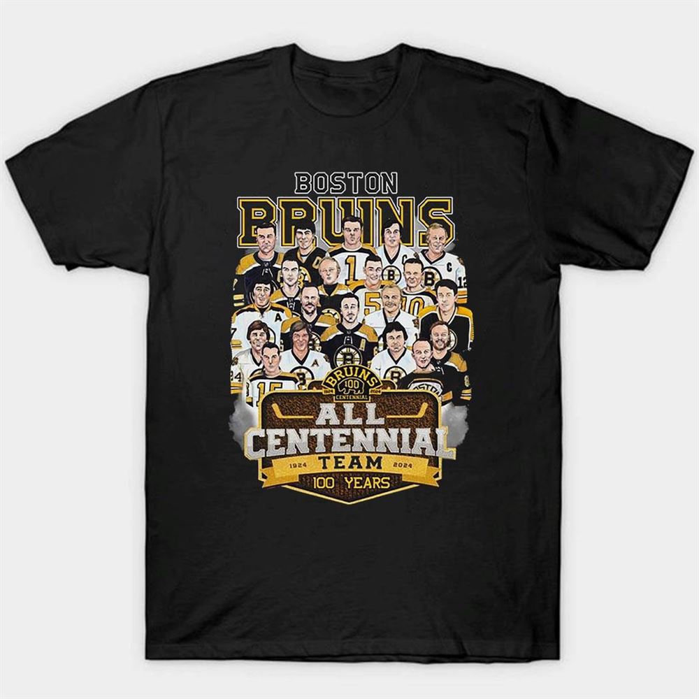 Boston Bruins All Centennial Team 100 Years 1924 – 2024 T-shirt