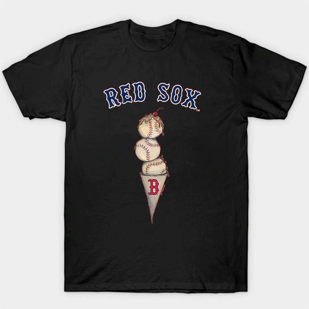 Boston Red Sox Triple Scoop Fringe T-shirt