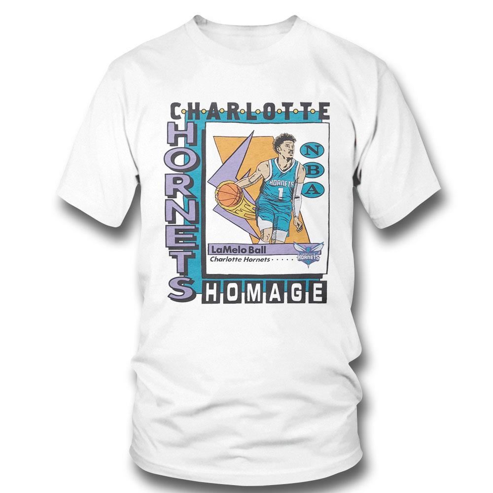 Charlotte Hornets Trading Card Lamelo Ball Nba Player T-shirt