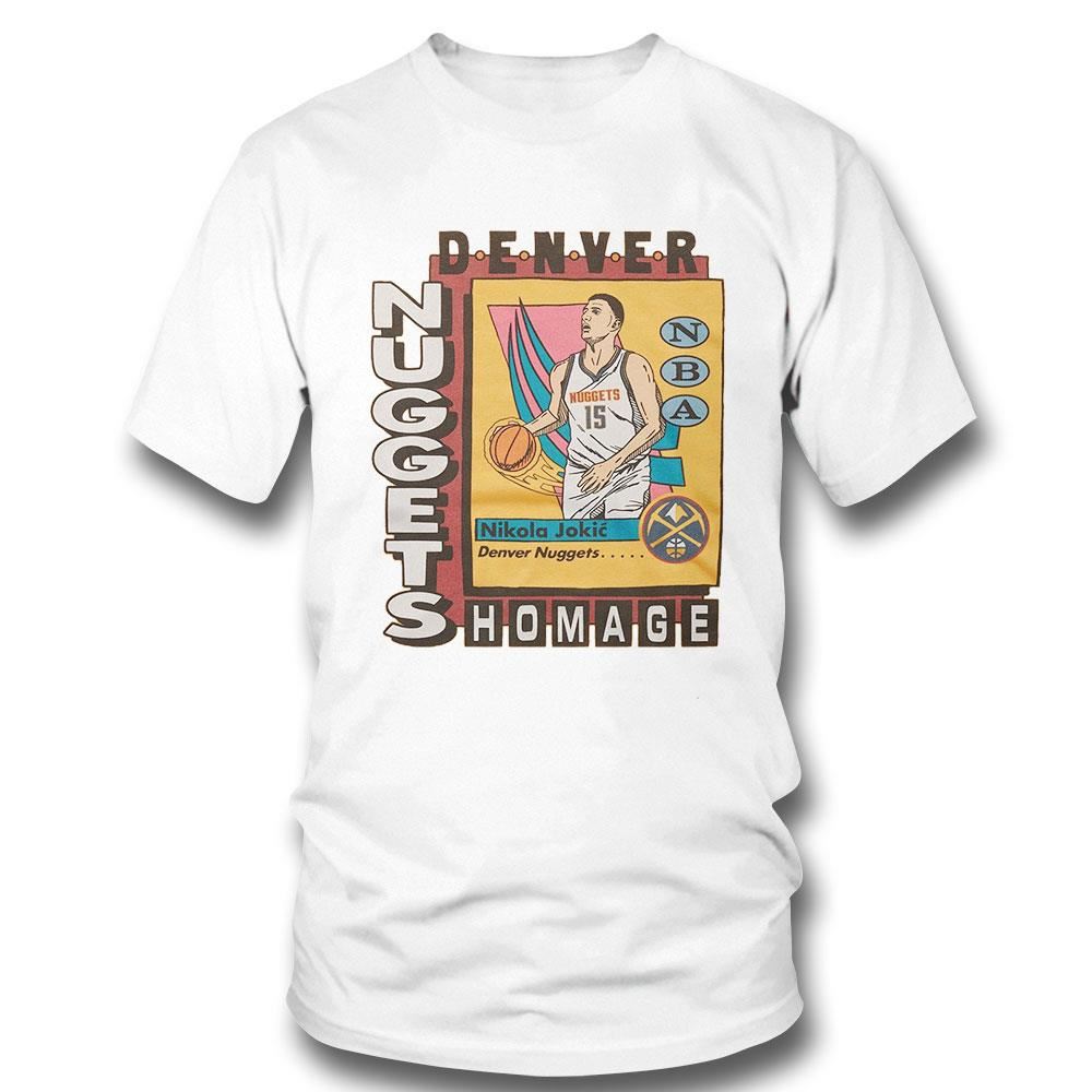 Denver Nuggets Trading Card Nikola Jokic Nba Player T-shirt