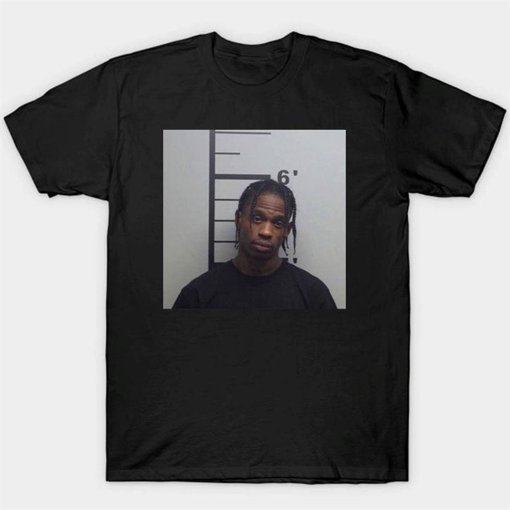 Houston Rapper Travis Scott Mugshot Shirt Ladies Tee