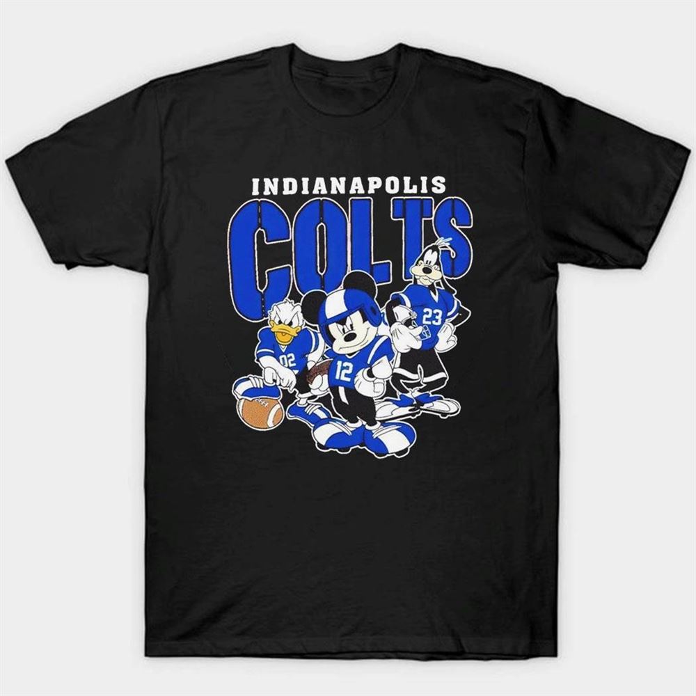 Indianapolis Colts Disney Mickey Donald Duck And Goofy Shirt