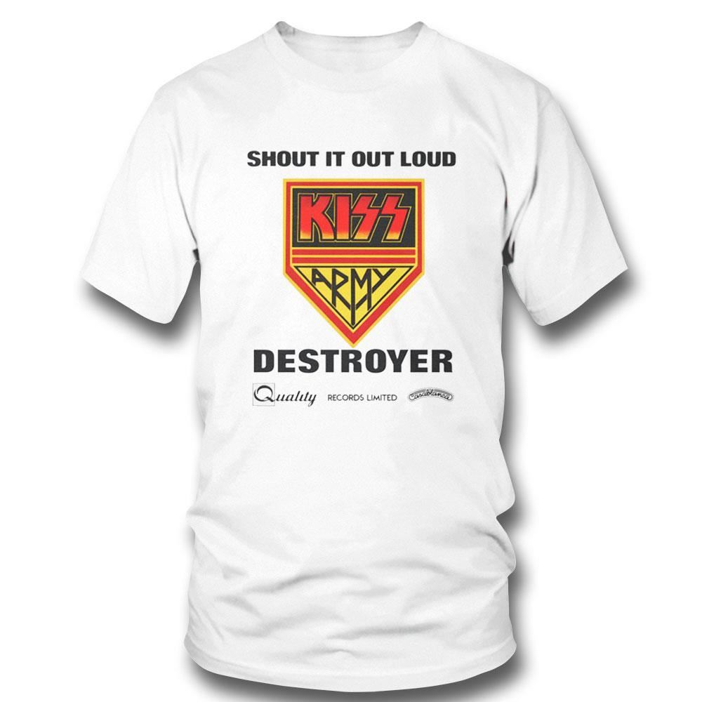 Kiss Shout It Out Loud Canadian Kiss Army Destroyer Promo Shirt