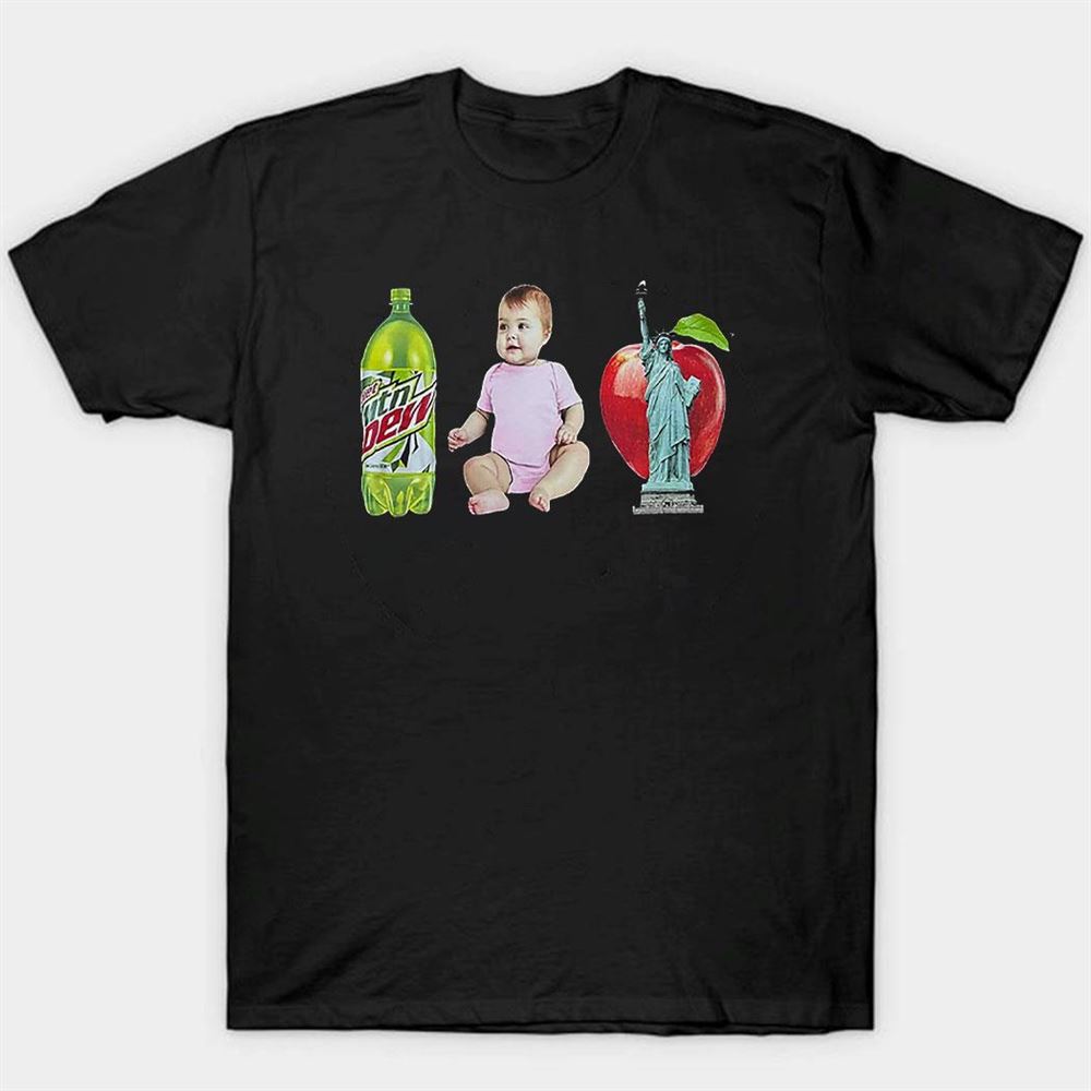 Mtn Dew Baby Apple Statue Of Liberty T-shirt