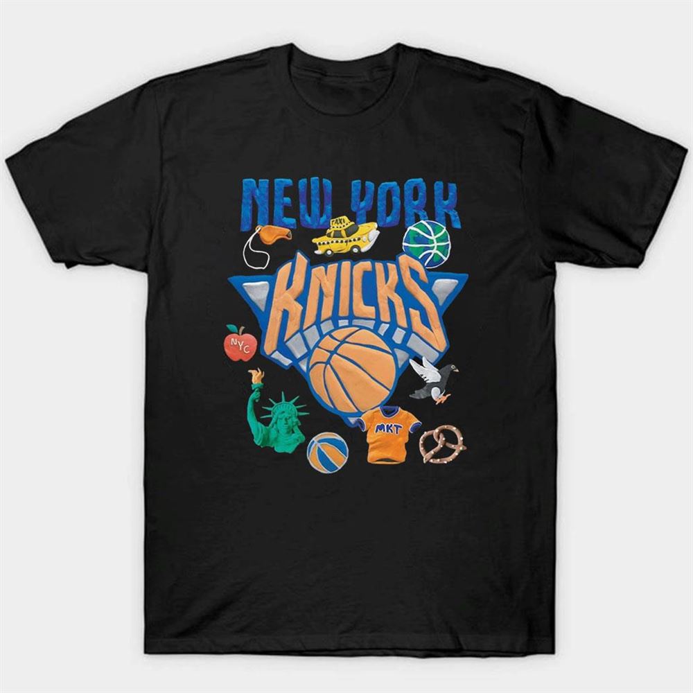 New York Knicks Nba Market Claymation T-shirt