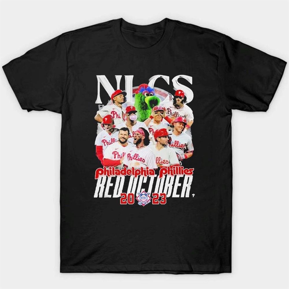 Philadelphia Phillies Nlcs Red October 2023 Shirt Ladies Tee