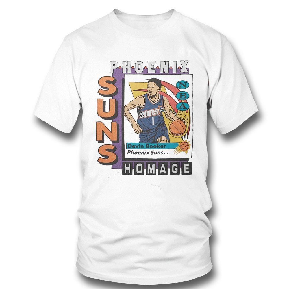 Phoenix Suns Trading Card Devin Booker Nba Player T-shirt