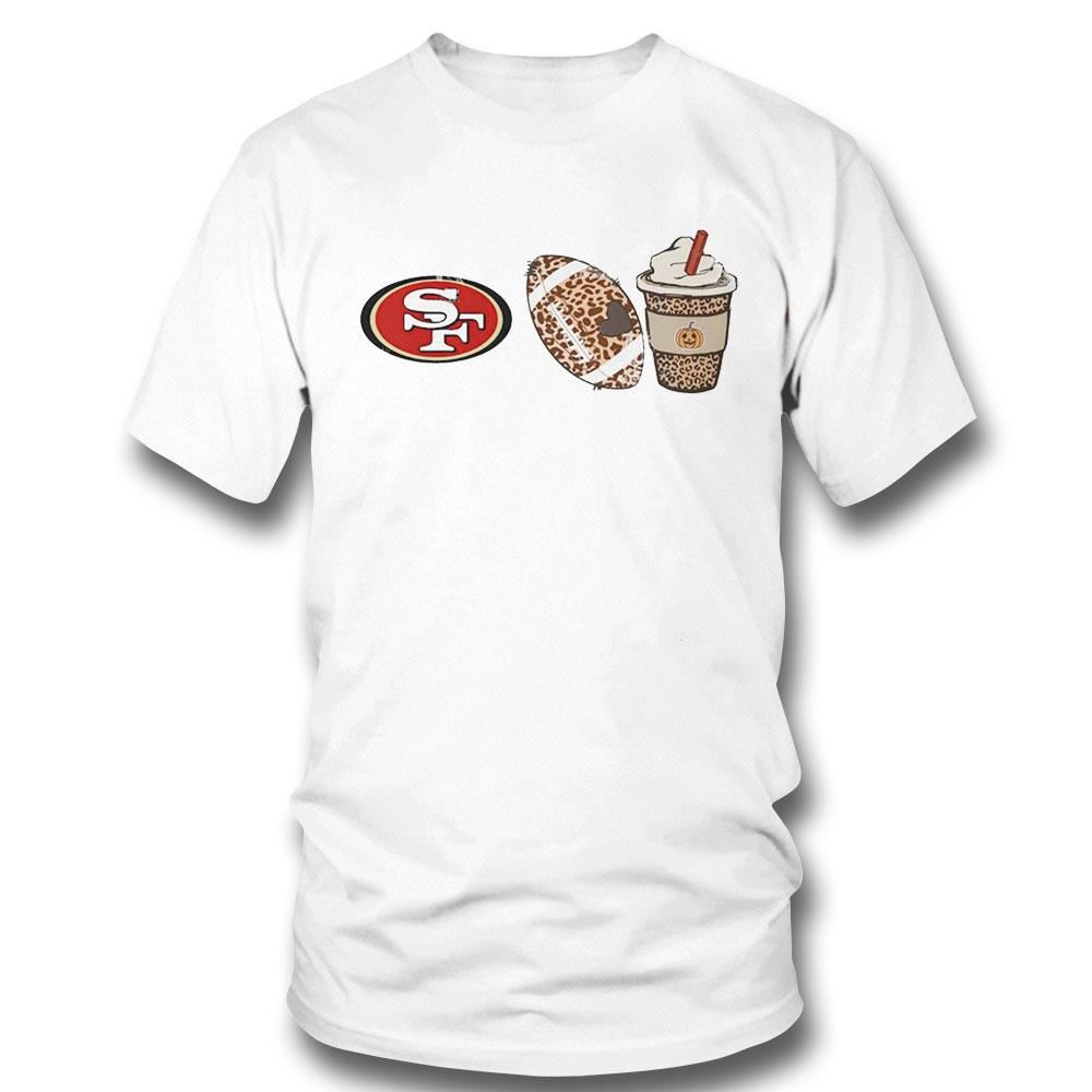 San Francisco 49ers Fall Season Leopard Shirt Ladies Tee