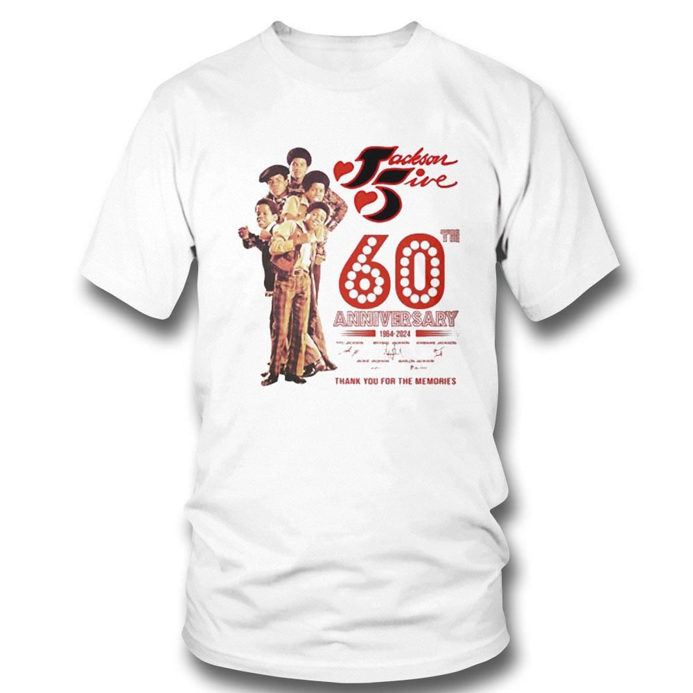 The Jackson 5 60th Anniversary 1964 – 2024 Thank You For The Memories T-shirt