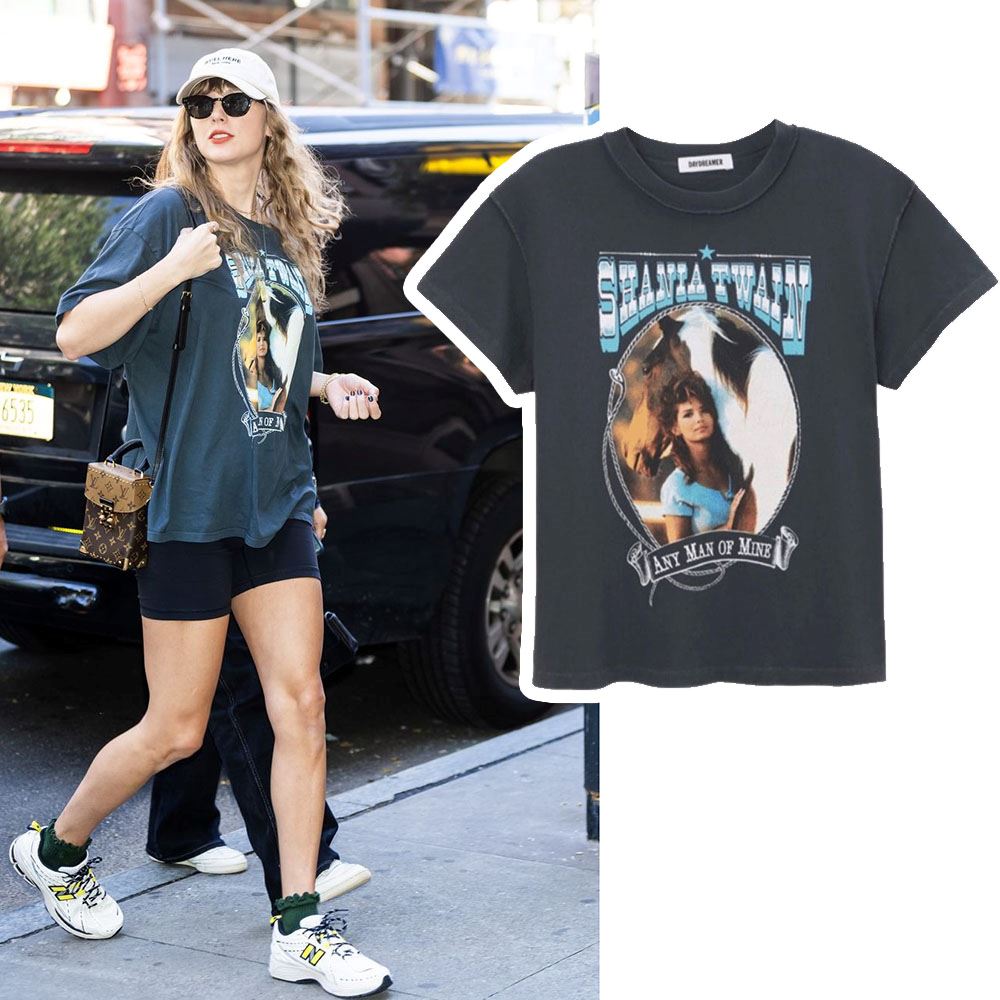 Taylor Swift Shania Twain Any Man Of Mine Tours T-shirt