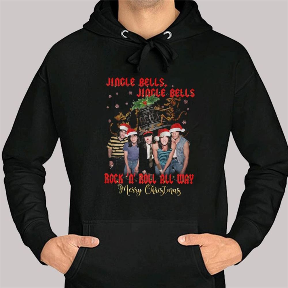 Jingle Bells Jingle Bells Rock N Roll All Way Merry Christmas Shirt Jingle Bells Jingle Bells Rock N Roll All Way Merry Christmas Shirt