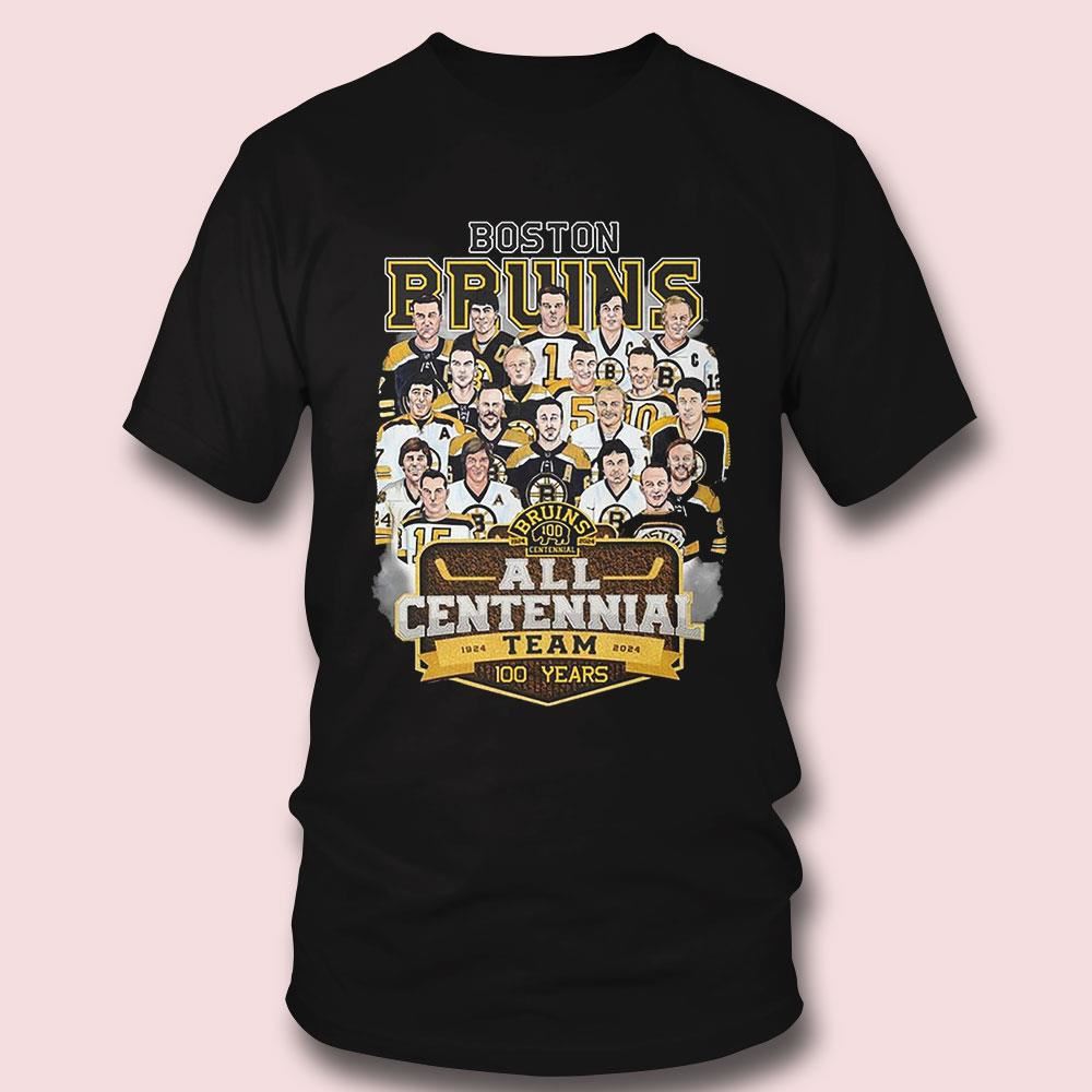 Boston Bruins All Centennial Team 100 Years 1924 – 2024 T-shirt