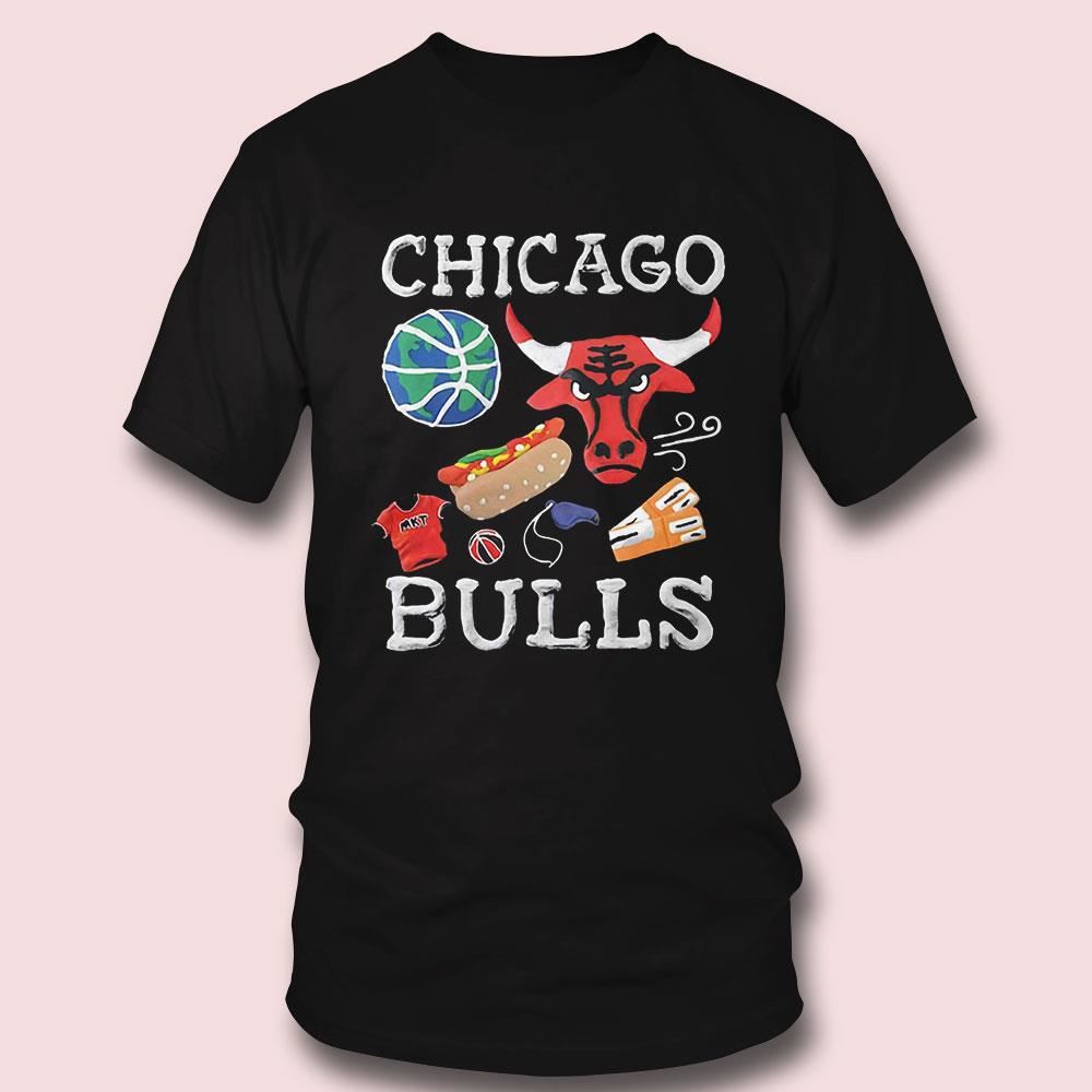 Chicago Bulls Nba Market Claymation T-shirt