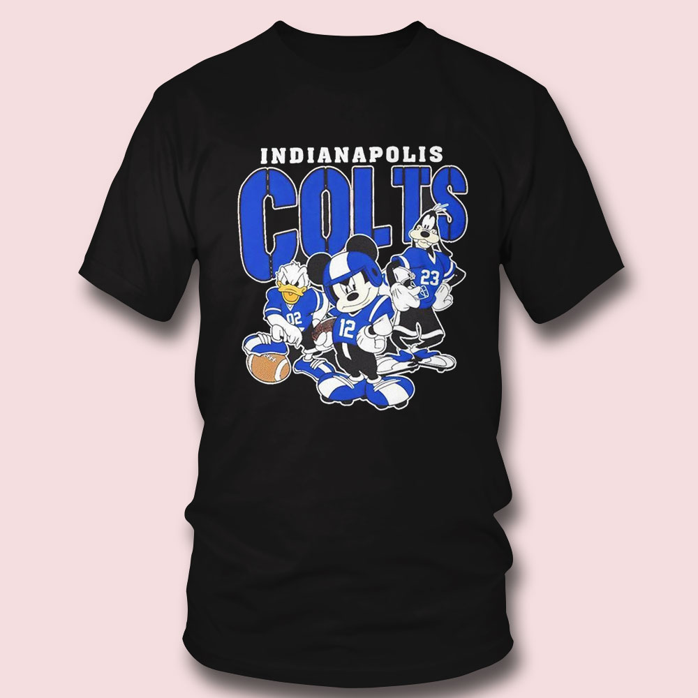 Indianapolis Colts Disney Mickey Donald Duck And Goofy Shirt