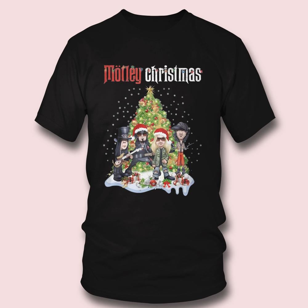 Motley Christmas Motley Crue Heavy Metal Band T-shirt