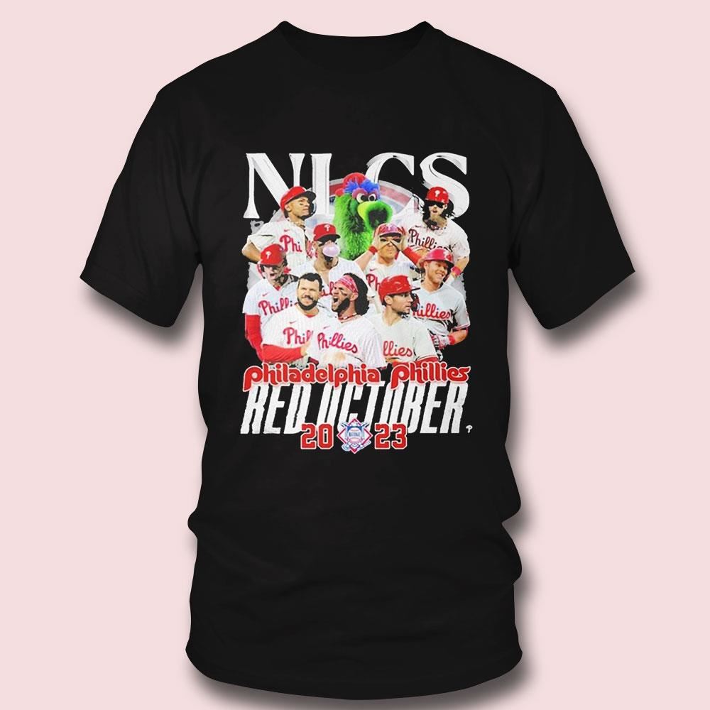 Philadelphia Phillies Nlcs Red October 2023 Shirt Ladies Tee