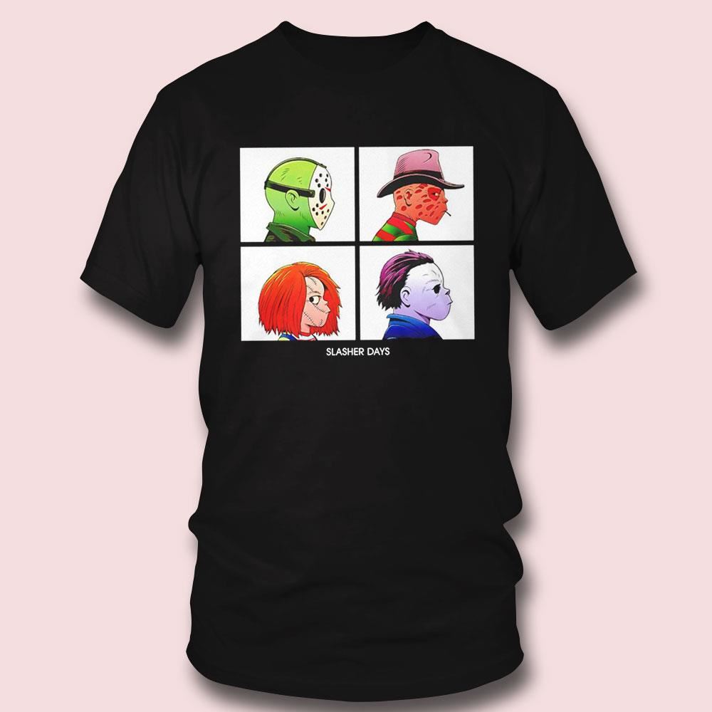 Slasher Days Jason Voorhees Freddy Krueger Chucky Michael Myers Halloween Shirt