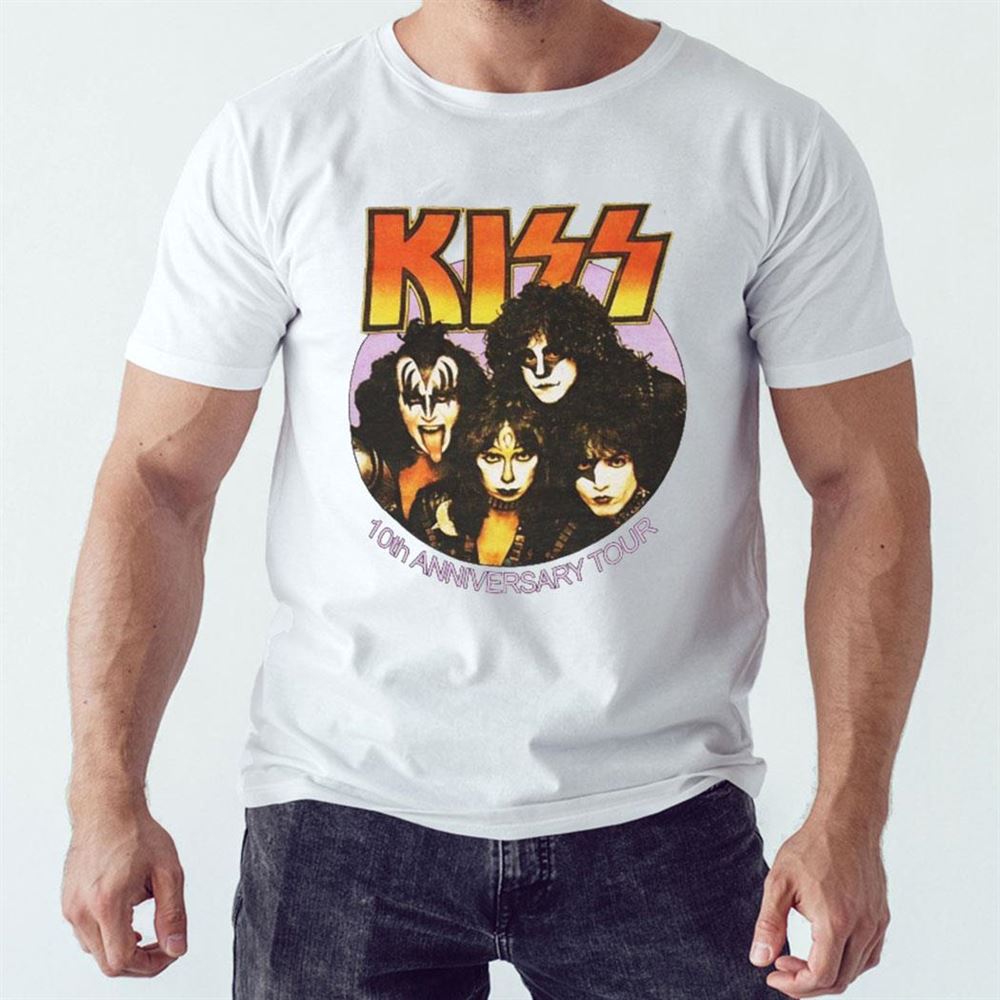 Kiss Creatures Of The Night 1982 10th Anniversary Tour Shirt