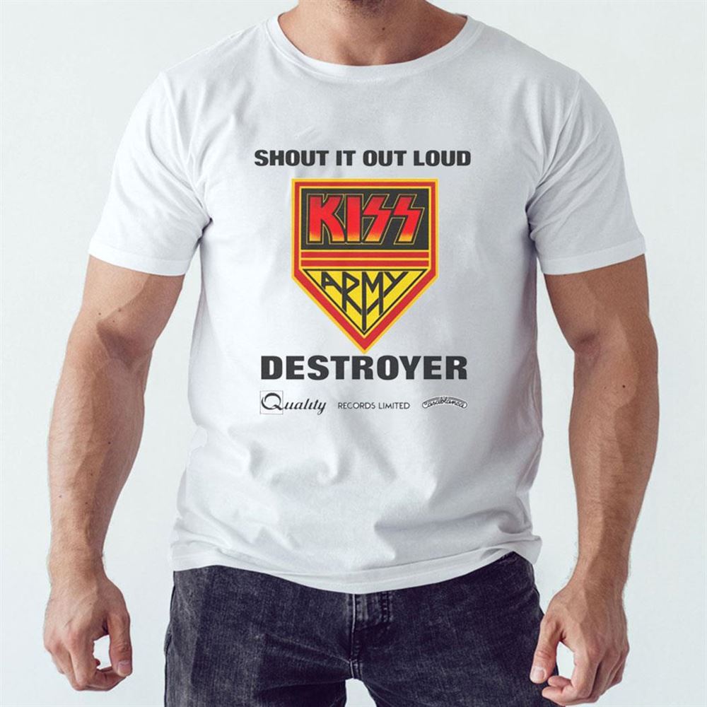 Kiss Shout It Out Loud Canadian Kiss Army Destroyer Promo Shirt