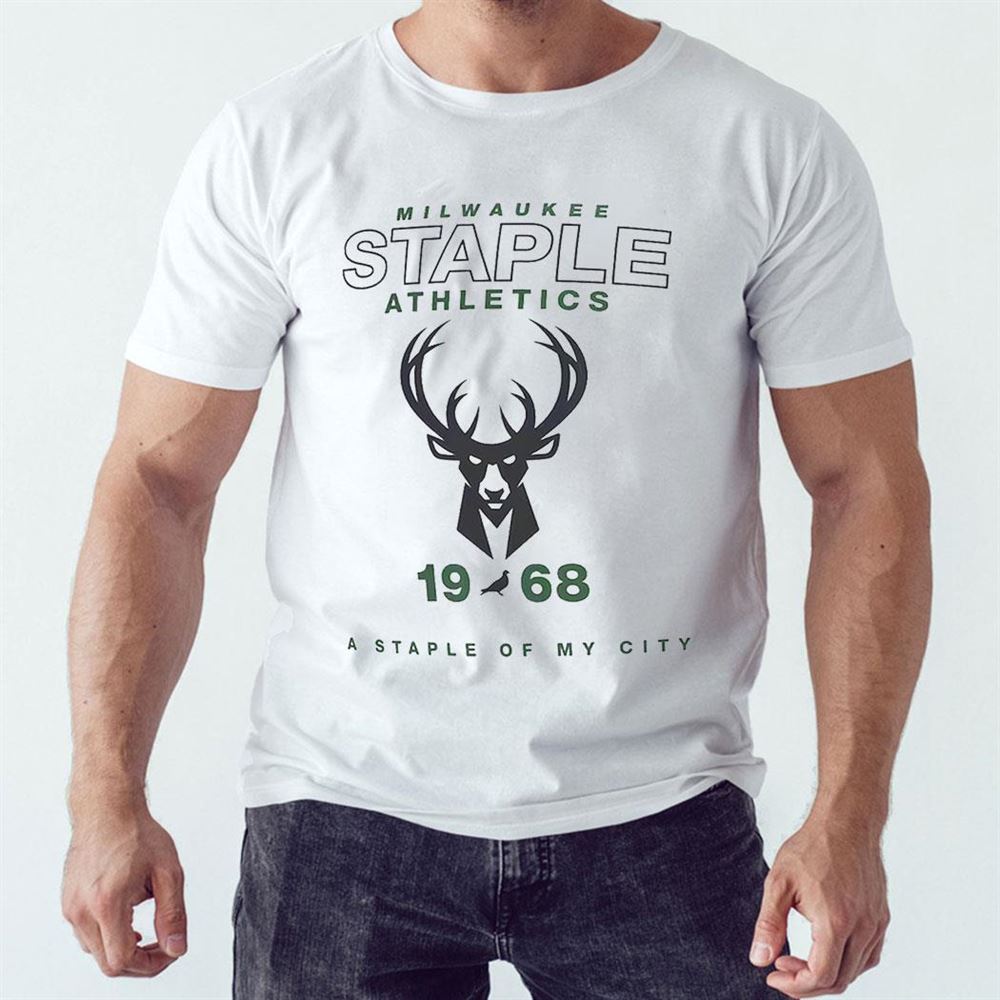 Milwaukee Bucks Nba Staple Home Team T-shirt