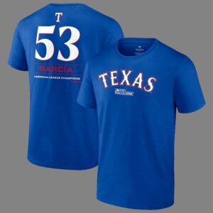 Adolis Garcia Texas Rangers 2023 American League Champions Shirt