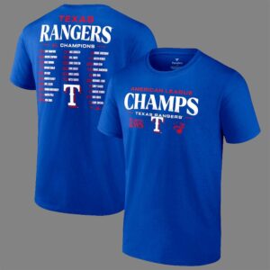 Texas Rangers 2023 American League Champions T-Shirt