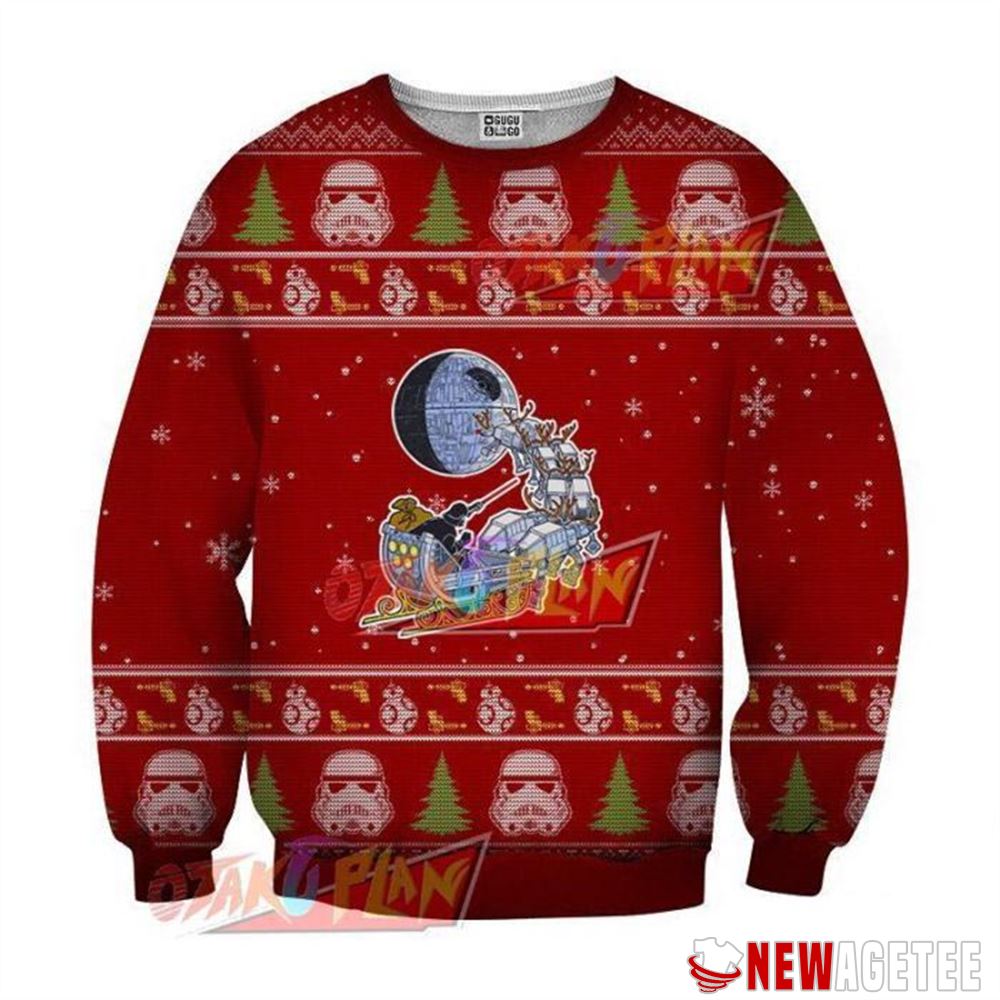 Darth Vader Santa Red Christmas Ugly Sweater