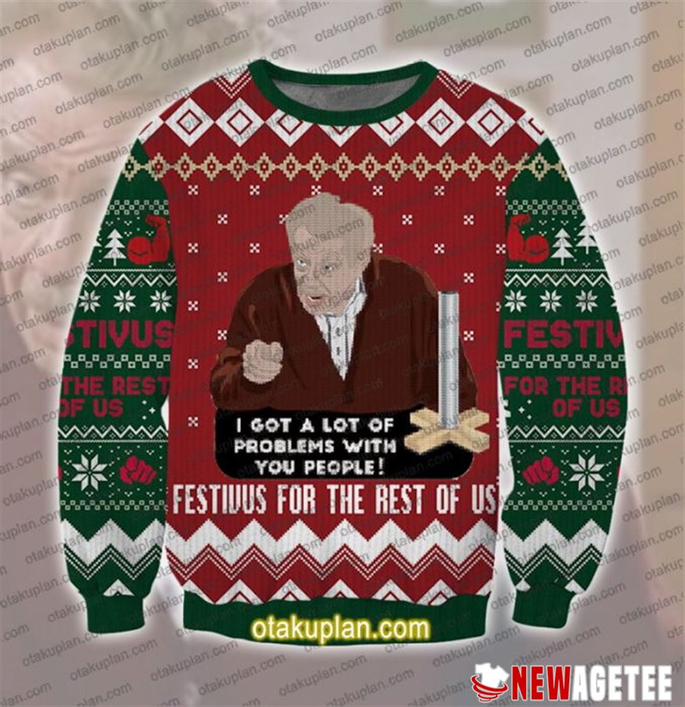 Bob Ross Happy Little Holiday Christmas Ugly Sweater