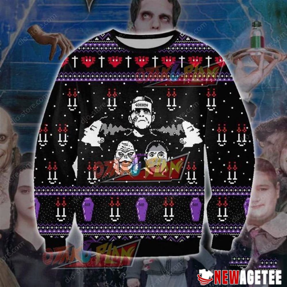 Franklinstein The Addams Family Knitting Pattern Christmas Ugly Sweater