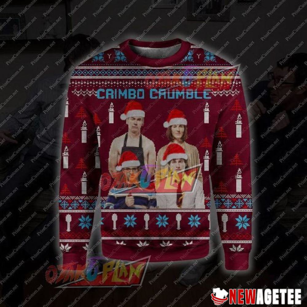 Friends Paper Snow A Ghost Black Christmas Ugly Sweater