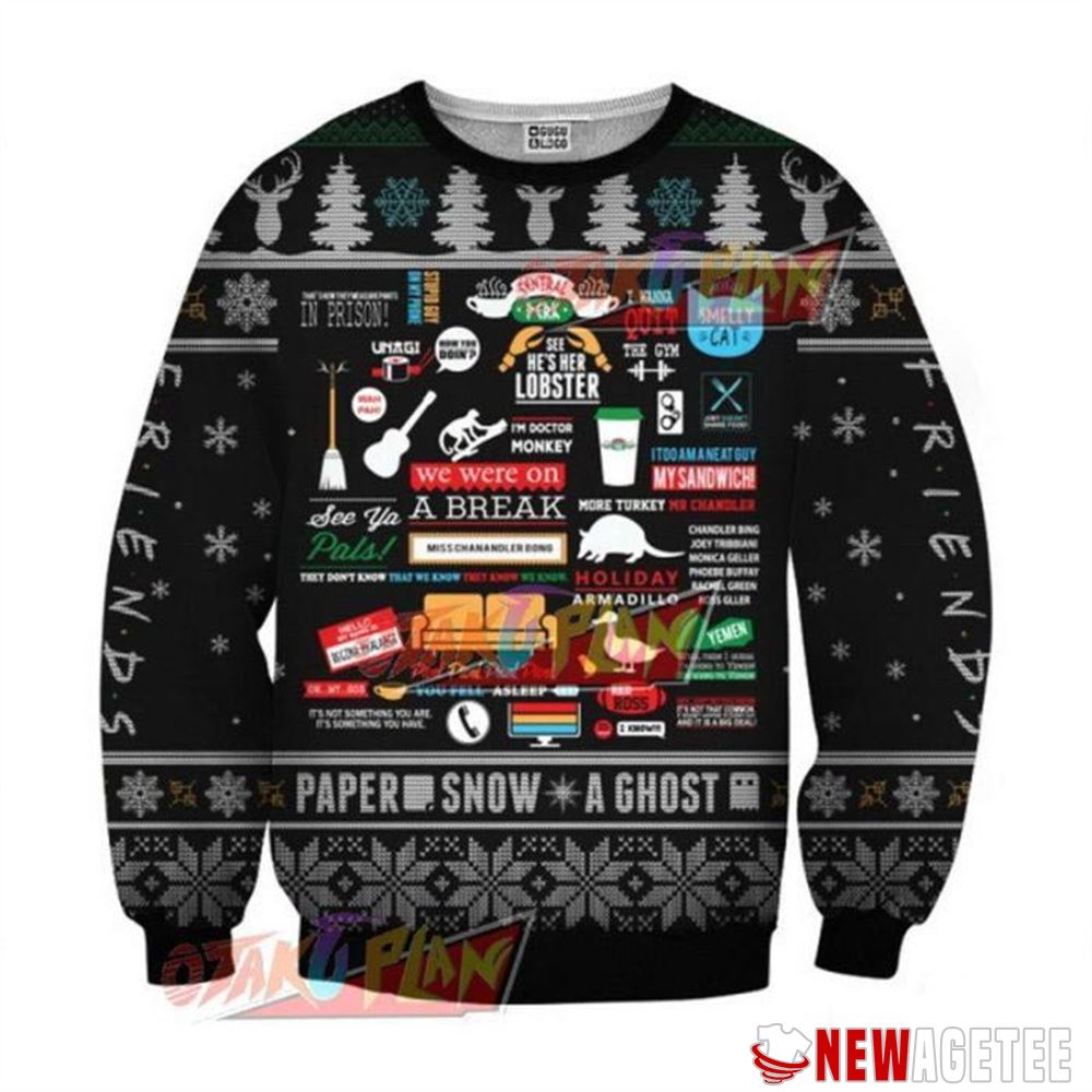 Friends Knitting Pattern Christmas Ugly Sweater