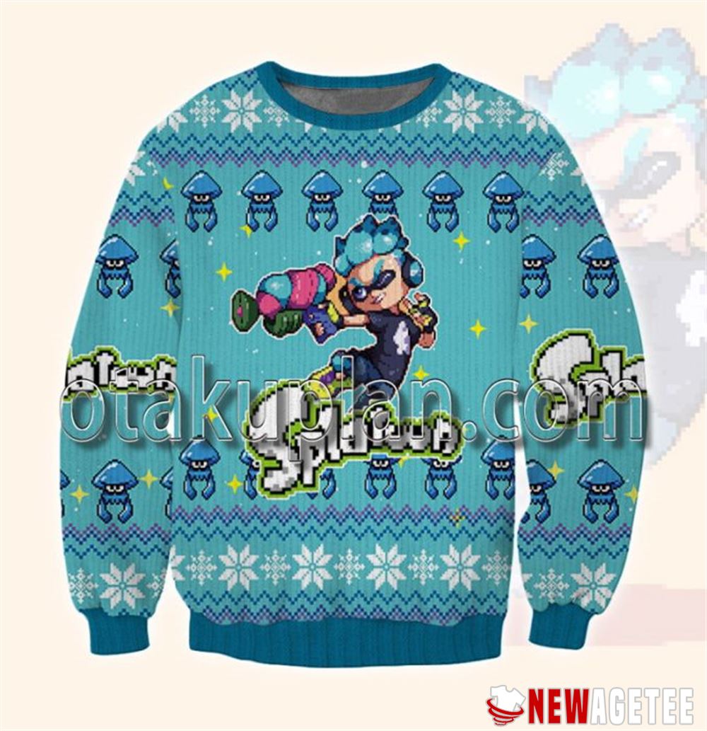 Splatoon Green Christmas Ugly Sweater