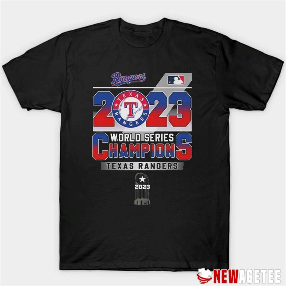 Official Texas Rangers 2023 World Series Champions Trophy Shirt