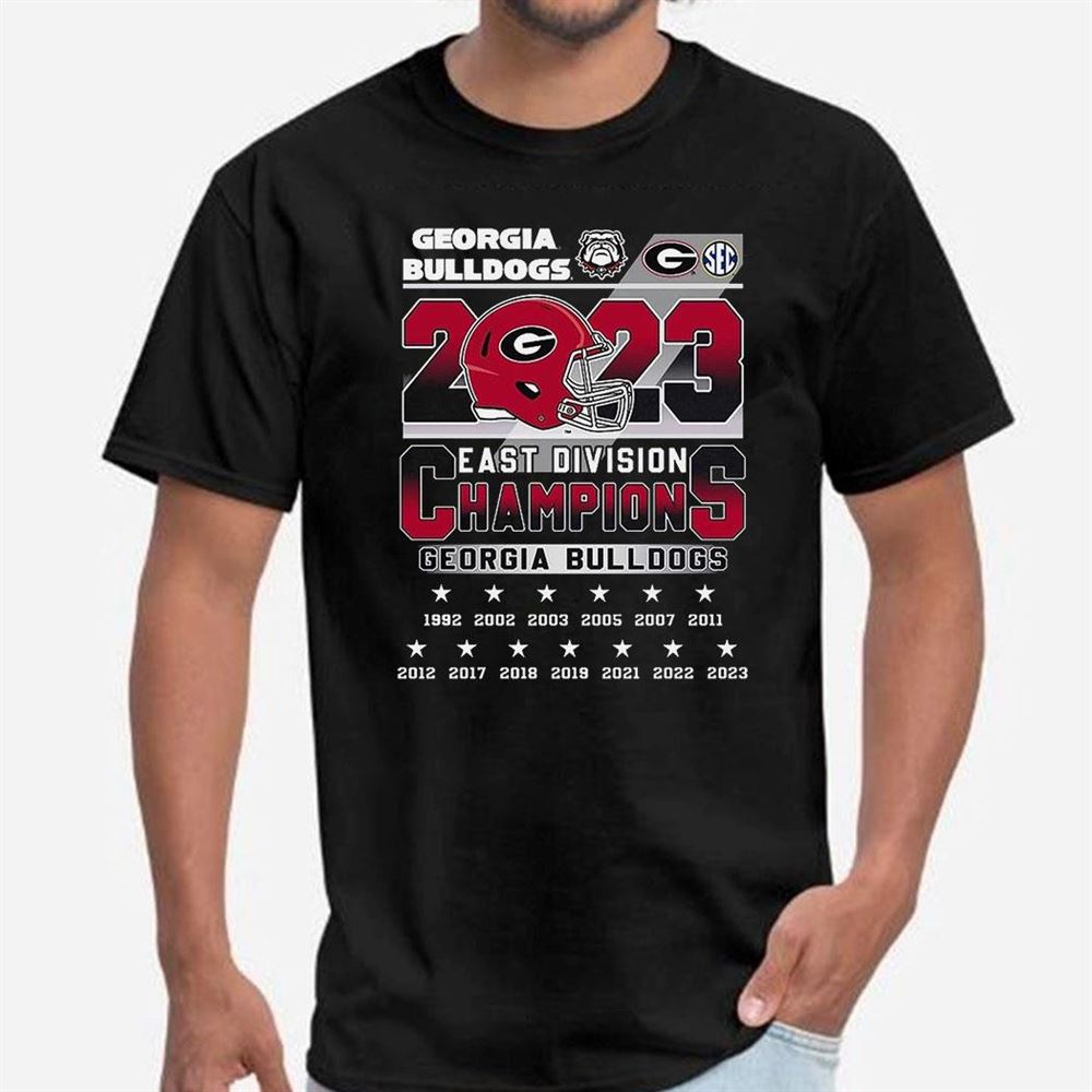 Georgia Bulldogs Sec East Champions 2023 T-shirt