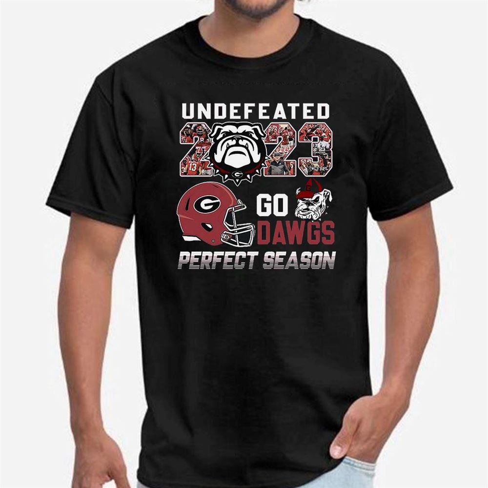 Georgia Bulldogs Undefeated 2023 Go Dawgs Perfect Season T-shirt