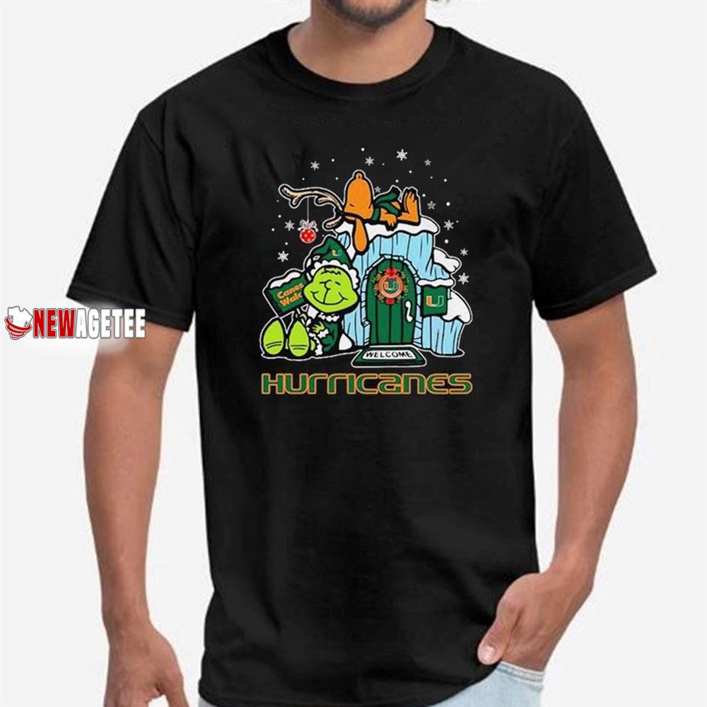 Miami Hurricanes Grinch Nuts Welcome Christmas T-shirt