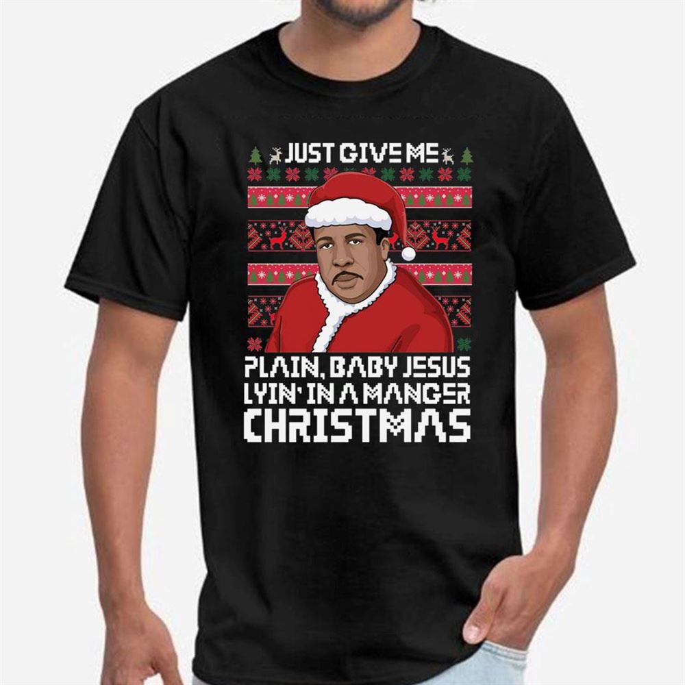Stanley Hudson Jesus Lyn In A Manger Christmas Ugly Shirt