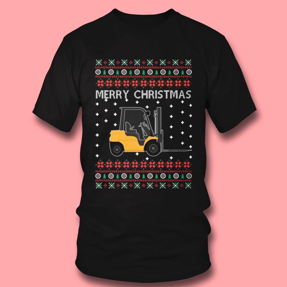Merry Christmas Forklift Ugly Sweater Merry Christmas Forklift Ugly Sweater