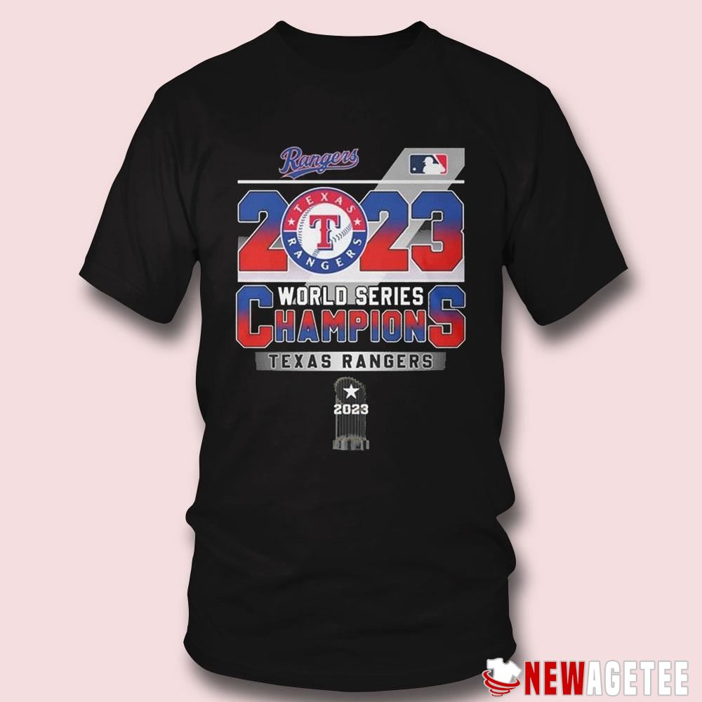 Official Texas Rangers 2023 World Series Champions Trophy Shirt