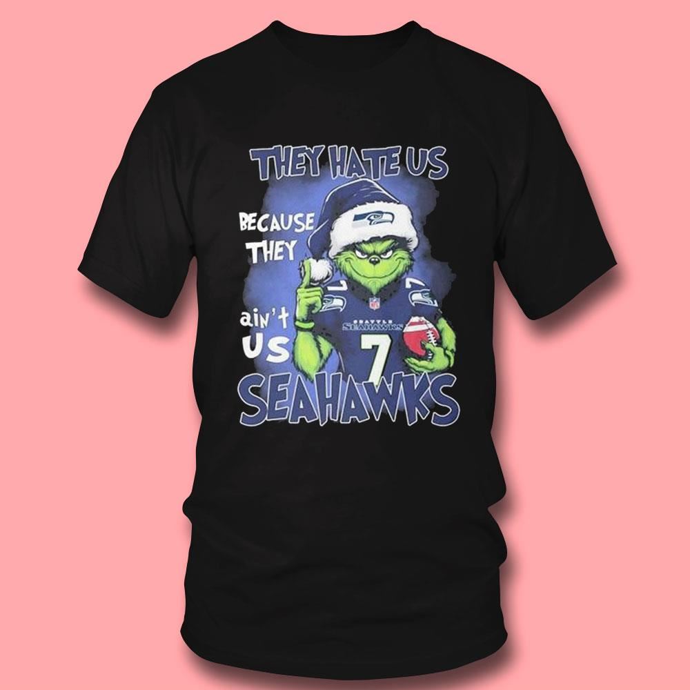 Santa Grinch They Hate Us Because They Ain’t Us Seattle Seahawks Shirt Santa Grinch They Hate Us Because They Ain’t Us Seattle Seahawks Shirt