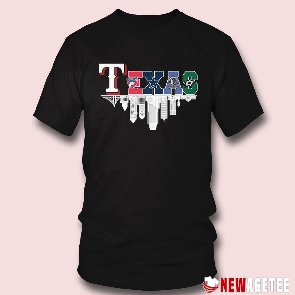 Texas Sports Team Shirt Rangers Fc Dallas Cowboys Mavericks And Stars