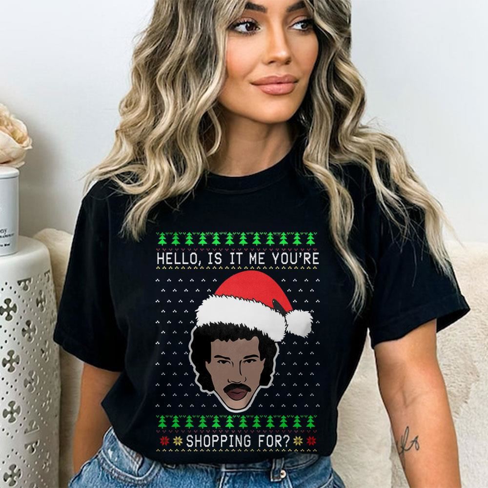 Lionel Richie Hello Ugly Christmas Sweater Lionel Richie Hello Ugly Christmas Sweater
